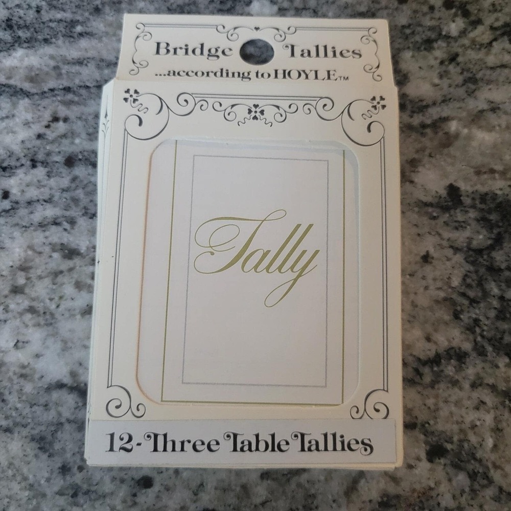 12 - Three Table Tallies Tally New 70s.